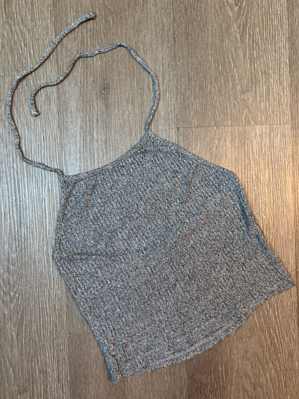 Brandy Melville Grey Halter Knit Camisole